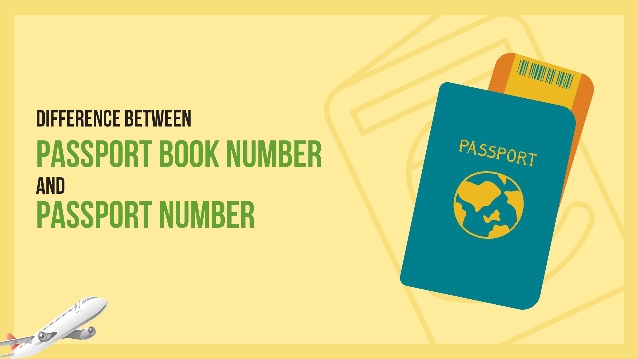 Difference Between Passport Book Number And Passport Number
