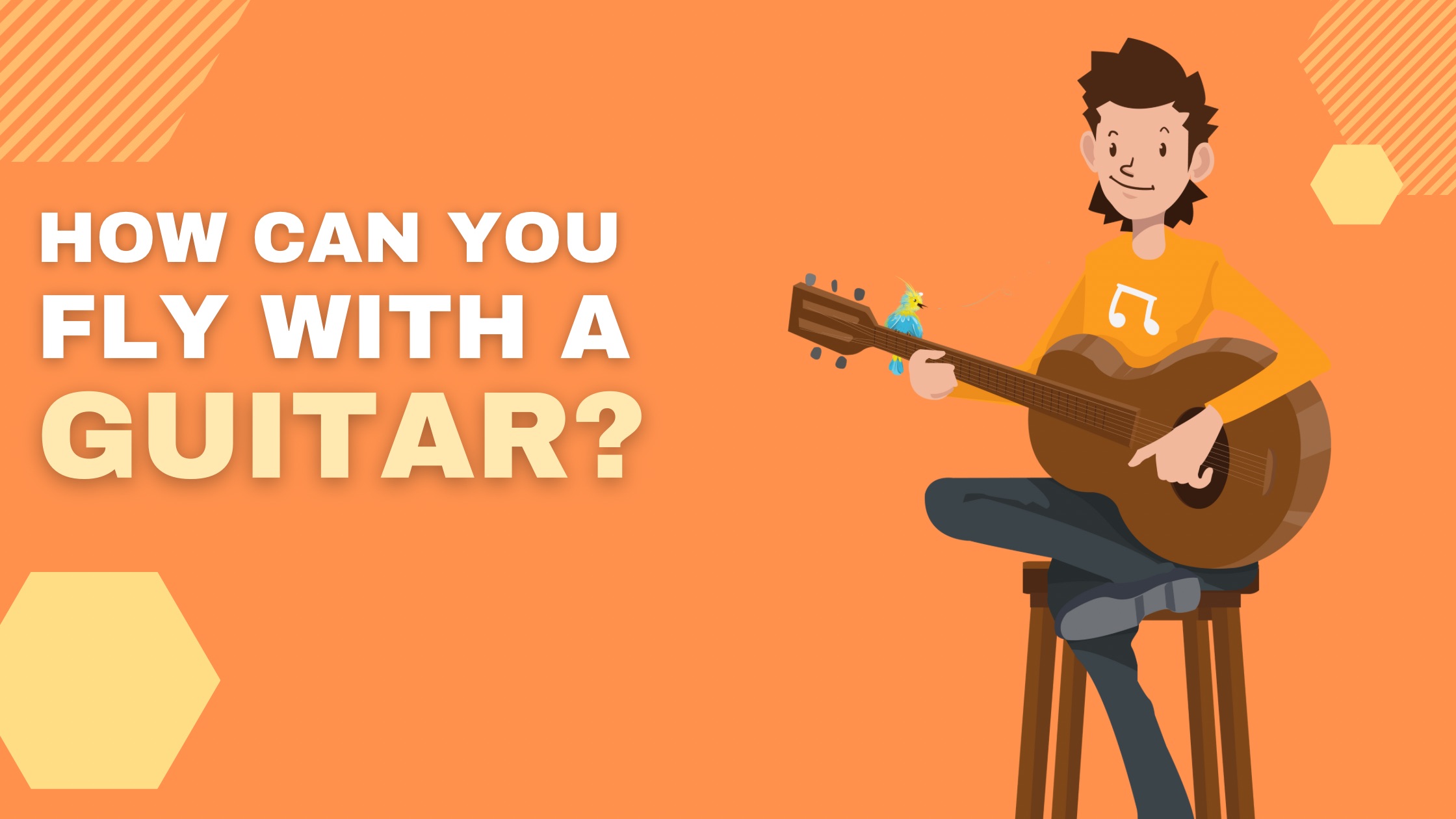 How can you fly with a guitar?